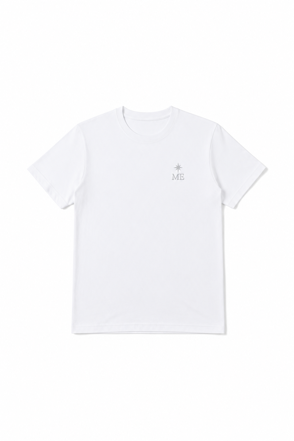 ME T-Shirt White embroidery