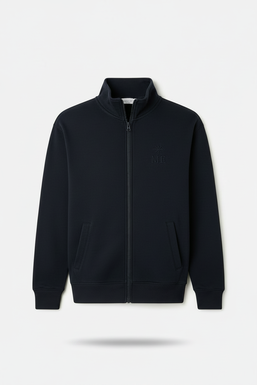 ME Full Zip tone-on-tone Embroidery
