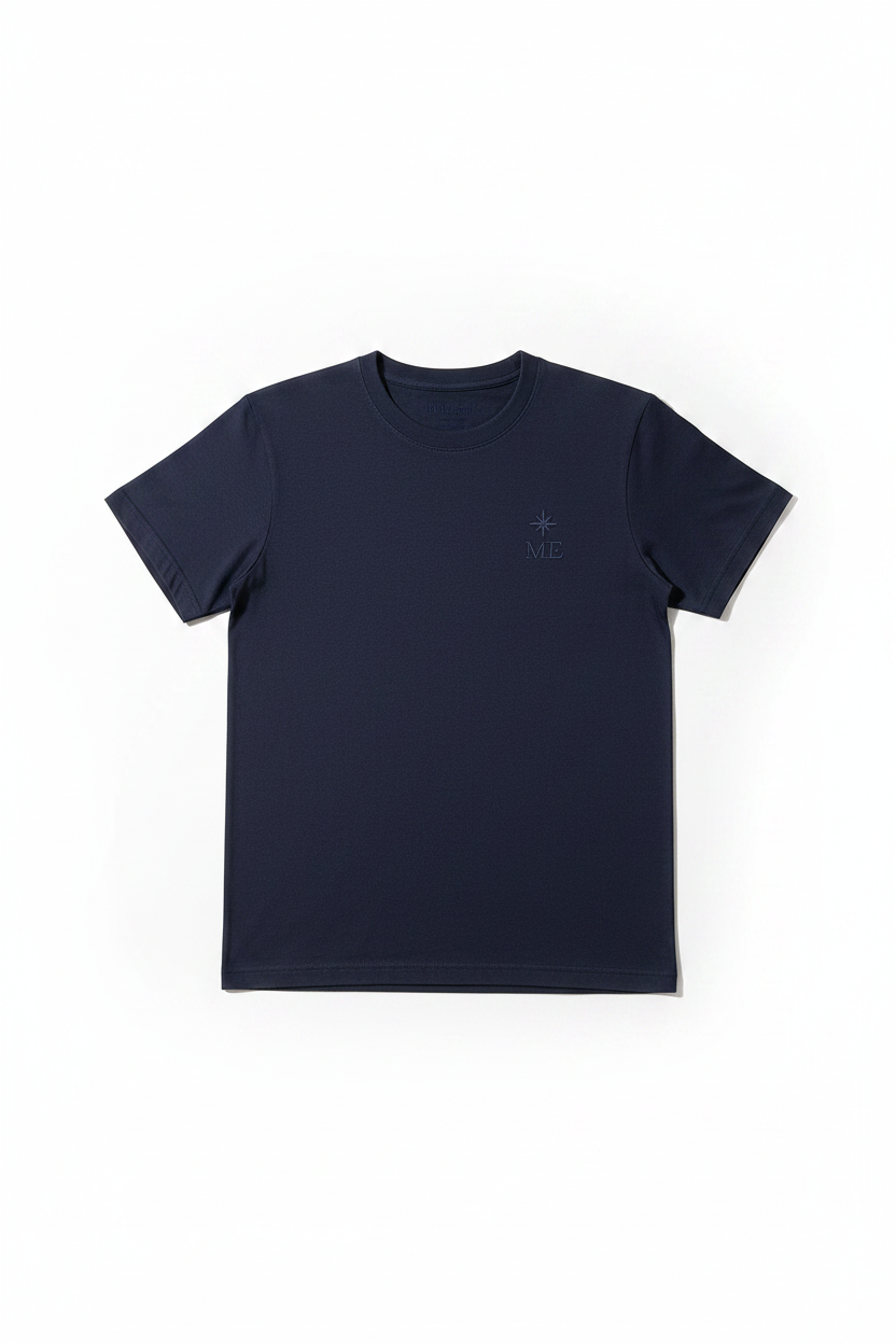 ME T-Shirt Tone-on-Tone Blue