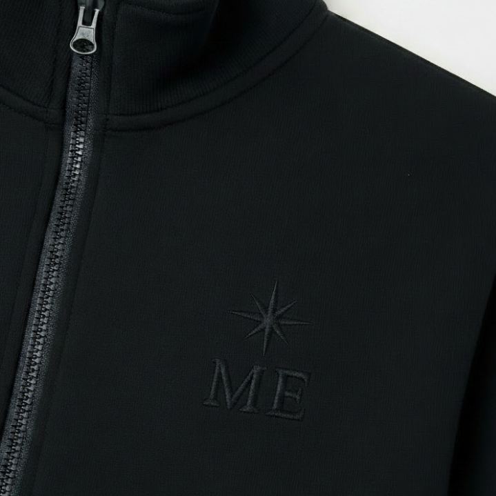 ME Full Zip tone-on-tone Embroidery
